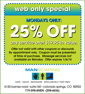 Manscaping salon - A straight razor face shave and a men's haircut